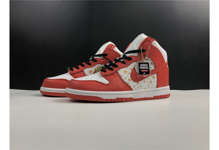 Nike Dunk High Pro SB Sup3eme Red Stars 307385-161