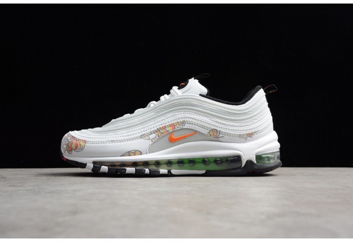 Nike Air Max 97 white-orange flower 921733-101