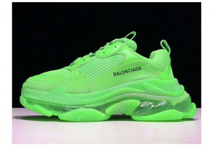 Balen Triple S Neon Green Clear Sol 541624 W09OL 3801