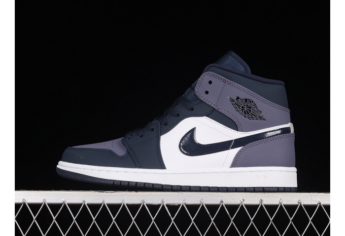 Air Jordan 1 Mid Obsidian Sanded Purple 554724-445