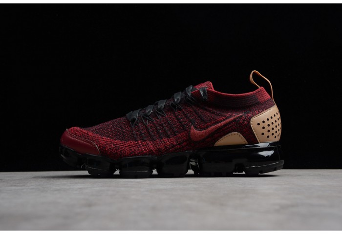 Nike Air VaporMax Flyknit 2 NRG Team Red Vachetta Tan AT8955 -600