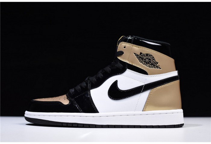 Air Jordan 1 Retro High NRG Patent Gold Toe 861428-007