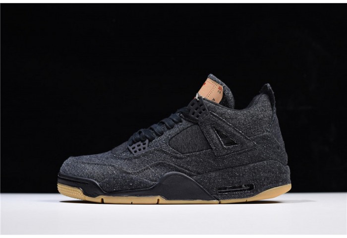 Air Jordan 4 Retro Levi''s Black (Levi''s Tag)  AO2571-001