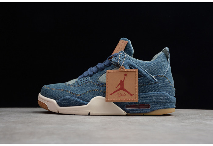 Air Jordan 4 Retro Levi''s Denim (Tag with Levi''s Logo)  AO2571-401
