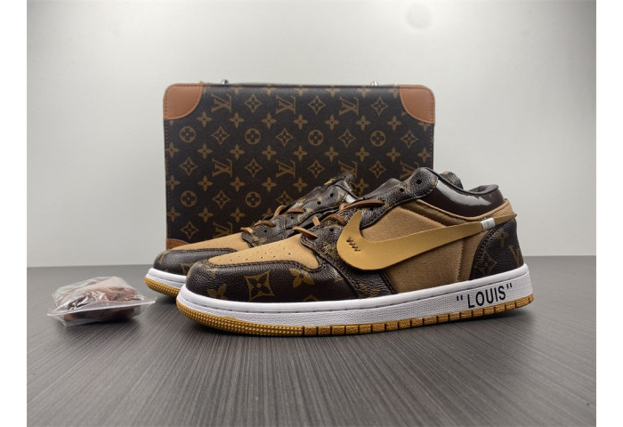 L*V X OF X AIR JORDAN 1 CUSTOMS AQ0818-201