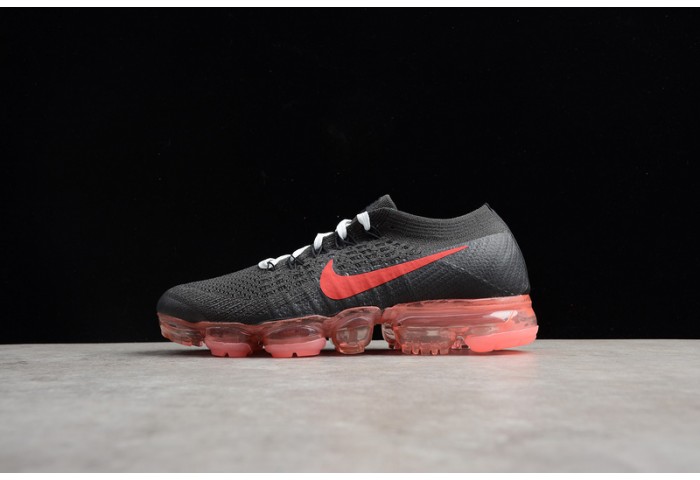 NikeLab Air VaporMax Flyknit Black/Big Red womens AA3859-016
