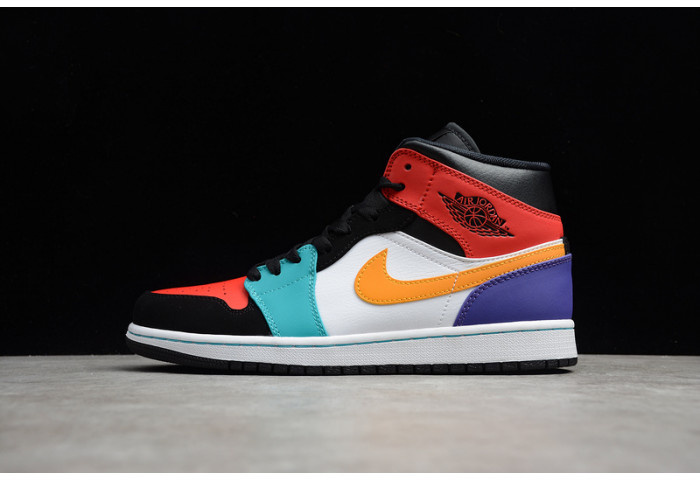 Air Jordan 1 Mid Bred Multi-Color 554724-125