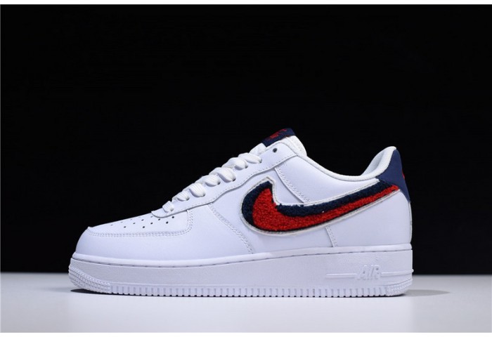 Nike Air Force 1 Low LV8 3D Chenille White Red Blue  823511-106