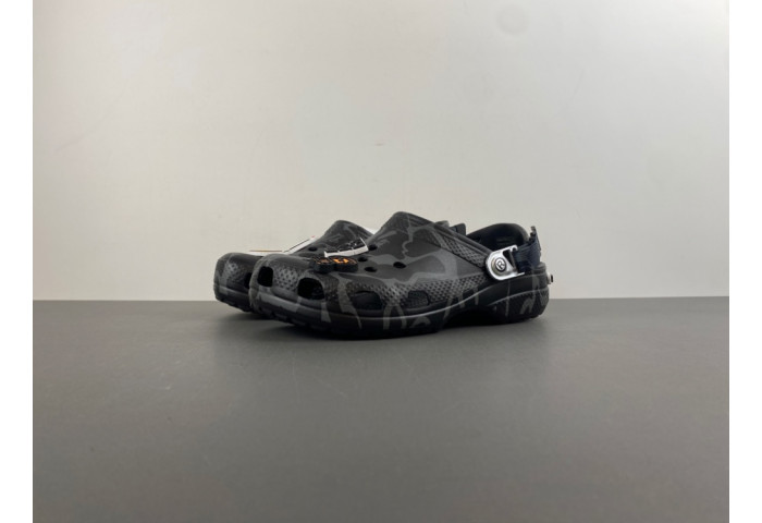 bape x Cr*0*s classic clog ''abc camo - black''