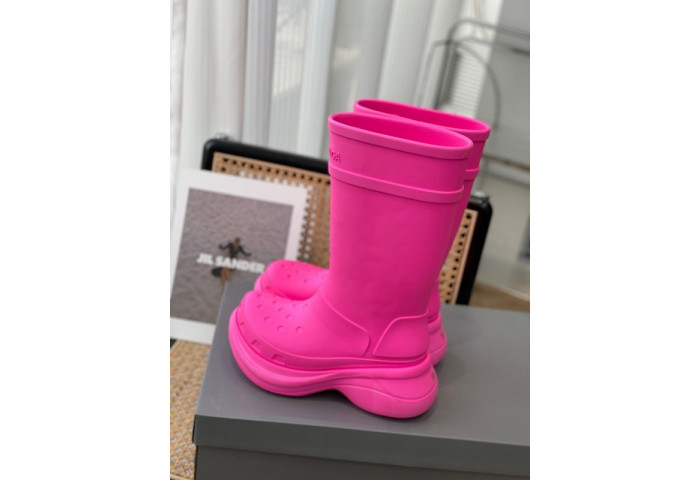 balen x Cr*0*s rubber rain boots-pink