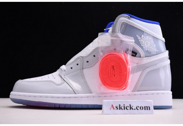 Air Jordan 1 Retro High Zoom White Racer Blue CK6637-104
