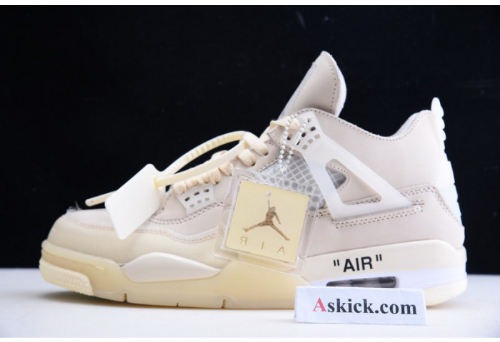 OF x Wmns Air Jordan 4 SP ''Sail'' CV9388-100
