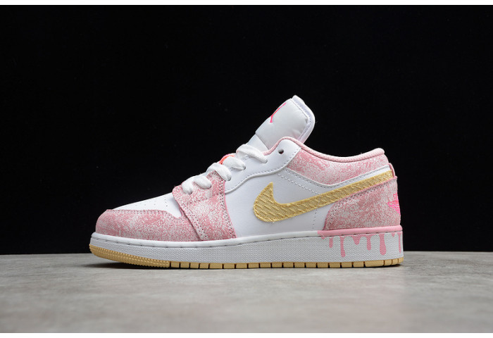 Air Jordan 1 Low Paint Drip (GS) - CW7104-601