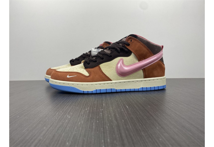 Nike Dunk Mid Social Status Free Lunch Chocolate Milk DJ1173-700