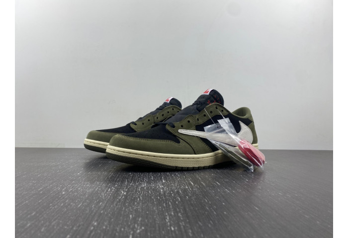 Travis Scott x Air Jordan 1 Low OG BLACK OLIVE DM7866-002