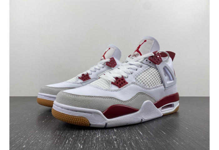 Air Jordan 4 Retro White Grey Red DR5415-160