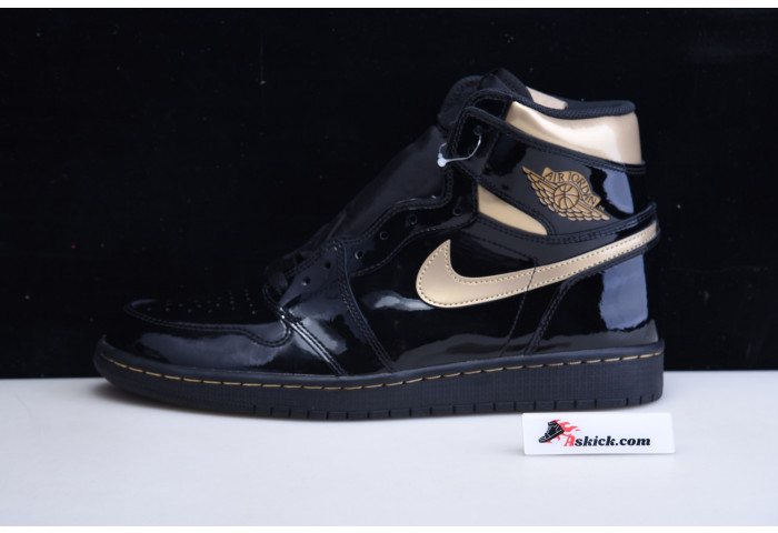 Air Jordan 1 Retro High Black Metallic Gold (2020) 555088-032