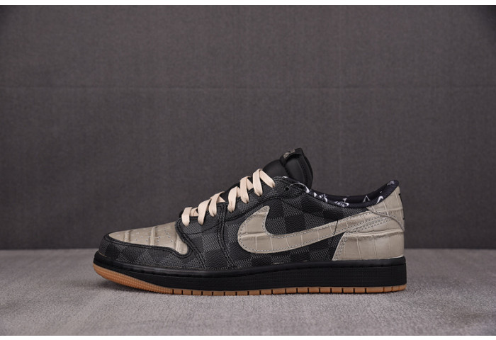 LV x Air Jordan 1 Low x Off-White x Travis Scott DZ2505-001