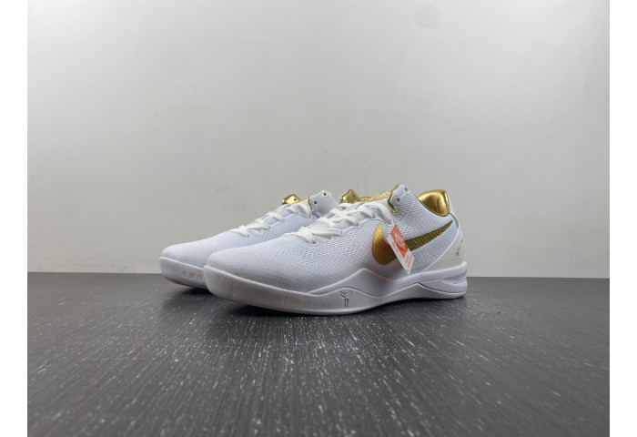 Nike Kobe 8 Protro White Metallic Gold FV6325-100