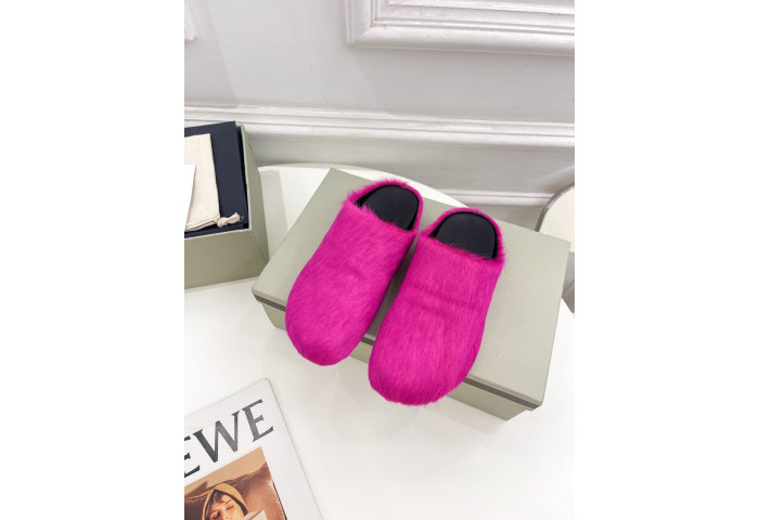 MARNI Pink Fussbett Sabot Loafers