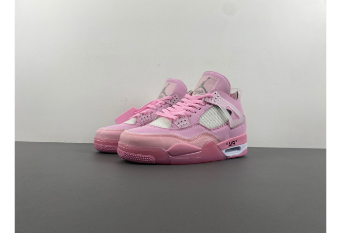 OF x Wmns Air Jordan 4 pink