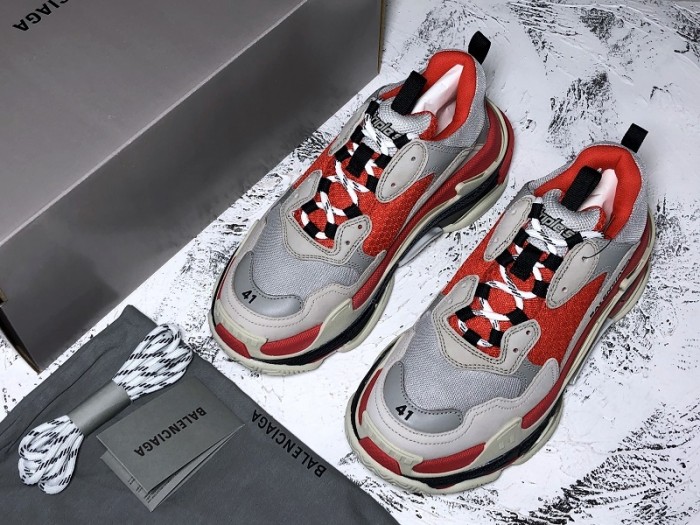 Balen TRIPLE S TRAINERS CLEAR SOLE  GREY GLOW  WHITE   541624  W09OH  1009