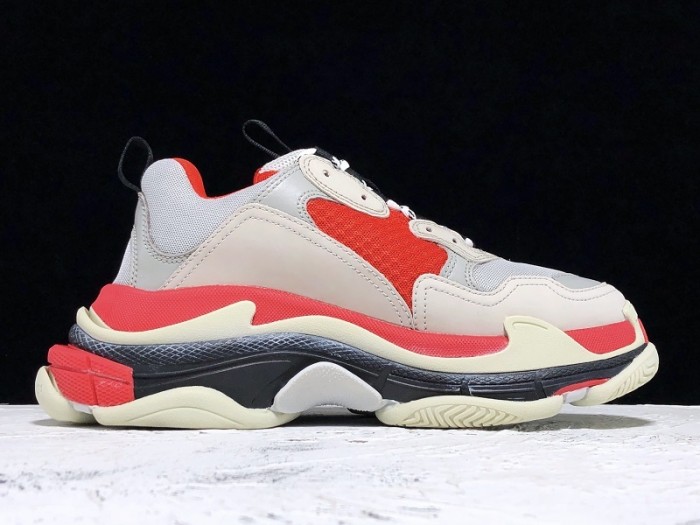 Balen TRIPLE S TRAINERS CLEAR SOLE  GREY GLOW  WHITE   541624  W09OH  1009