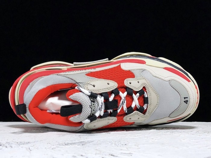 Balen TRIPLE S TRAINERS CLEAR SOLE  GREY GLOW  WHITE   541624  W09OH  1009