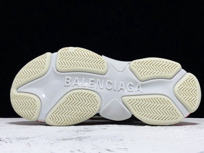 Balen TRIPLE S TRAINERS CLEAR SOLE  GREY GLOW  WHITE   541624  W09OH  1009