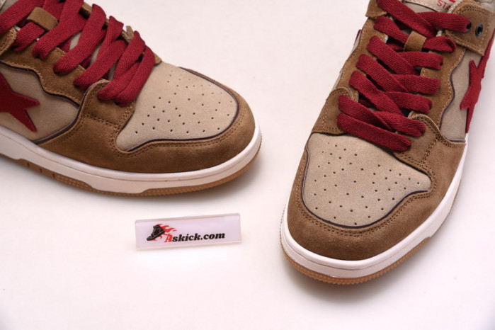 A Bathing Ape Bape SK8 to Nigo Brown/Red/White 1G70-191-030