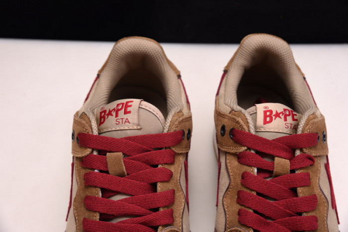 A Bathing Ape Bape SK8 to Nigo Brown/Red/White 1G70-191-030