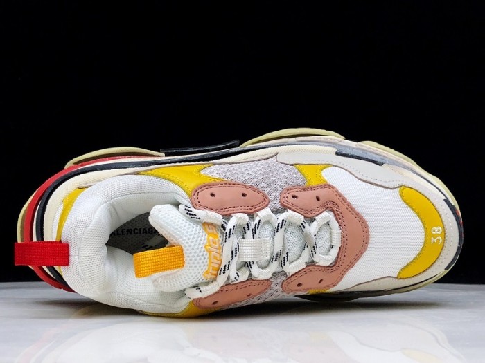 Balen Triple S Cream Yellow Red 490672  w09O5  9035
