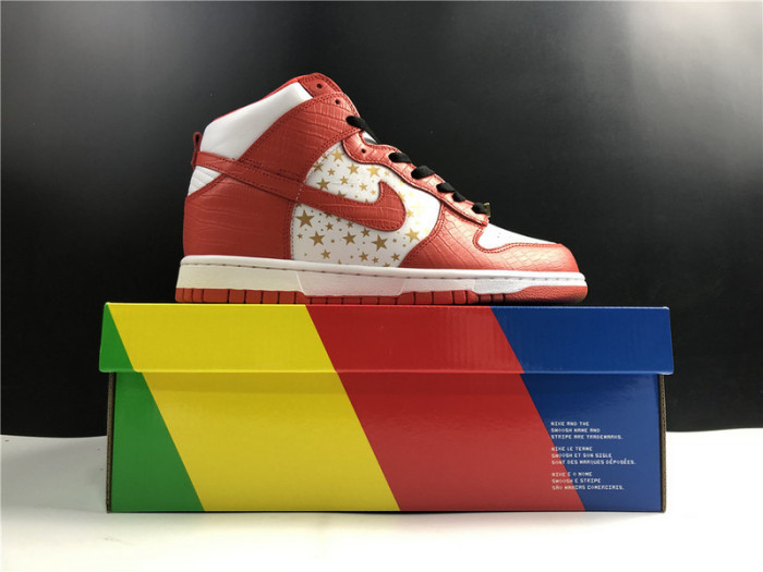 Nike Dunk High Pro SB Sup3eme Red Stars 307385-161