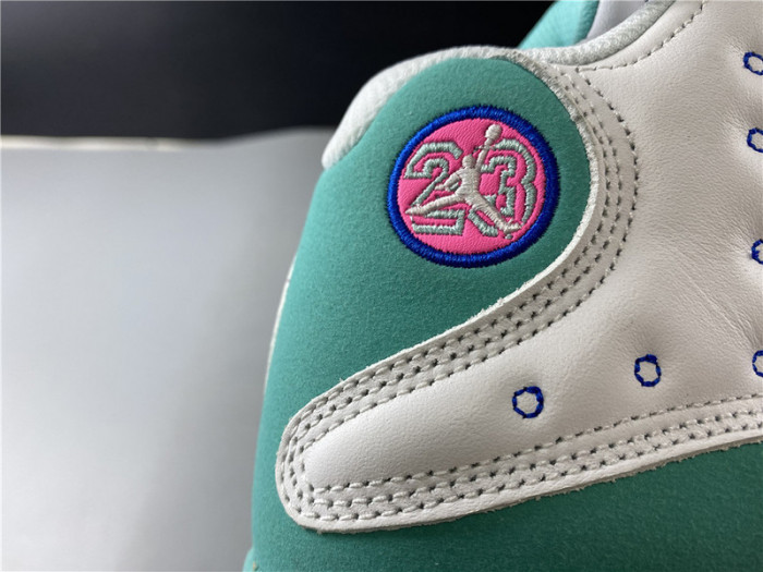 Air Jordan 13 Retro White Soar Green Pink 439358-100