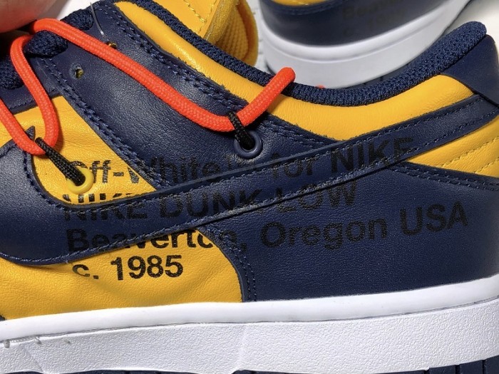 OF X Nike Dunk Low Michigan - CT0856-700