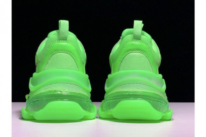 Balen Triple S Neon Green Clear Sol 541624 W09OL 3801