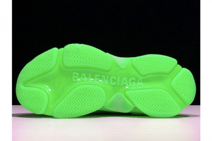 Balen Triple S Neon Green Clear Sol 541624 W09OL 3801