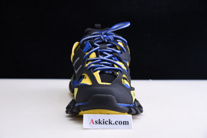 Balenciaga Track Sneakers BLACK FLUORESCENT YELLOW BLUE 542023 W1GB1 1121