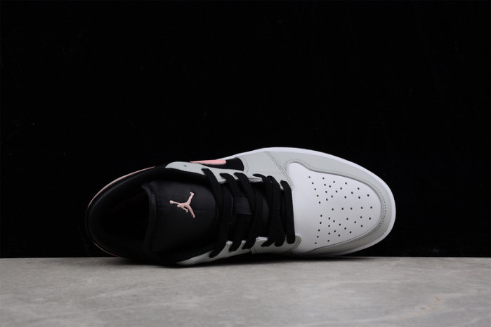 Air Jordan 1 Low Black Grey Pink 553558-062