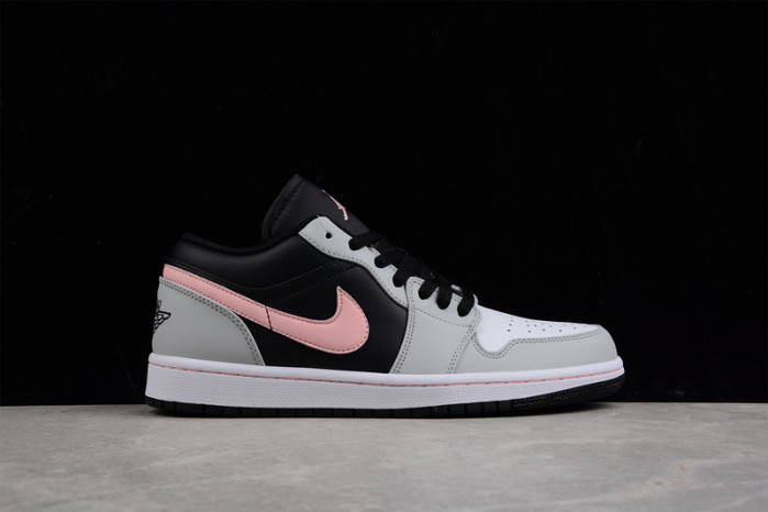 Air Jordan 1 Low Black Grey Pink 553558-062