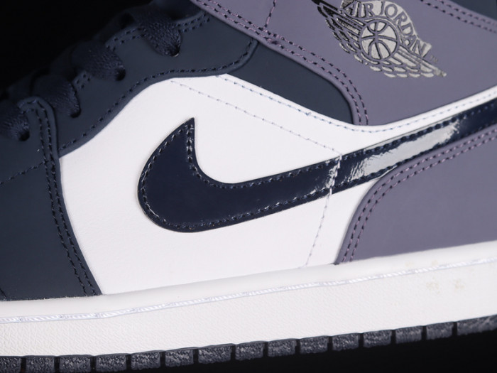 Air Jordan 1 Mid Obsidian Sanded Purple 554724-445