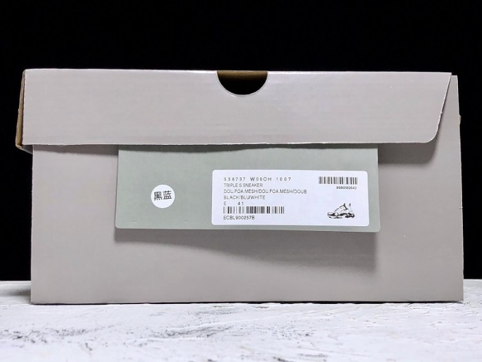 Balen TRIPLE S TRAINERS CLEAR SOLE B;ACK BLUE  WHITE   541624  W09OH  1007
