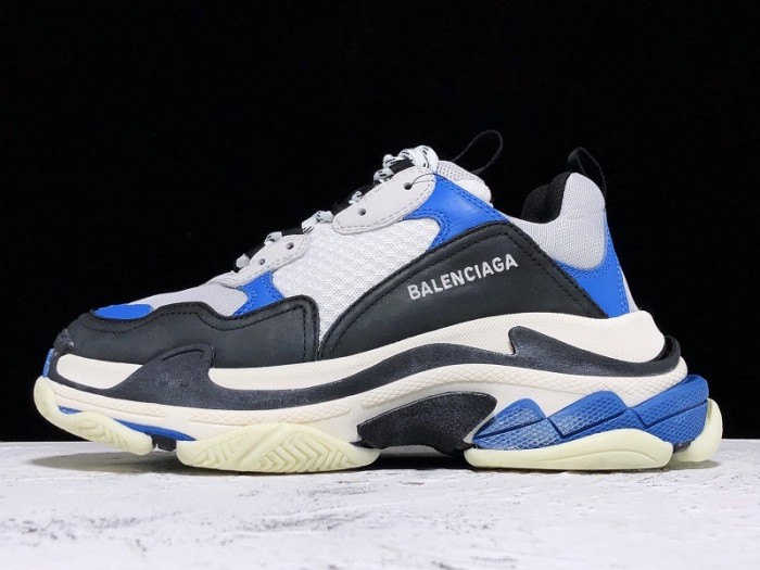 Balen TRIPLE S TRAINERS CLEAR SOLE B;ACK BLUE  WHITE   541624  W09OH  1007