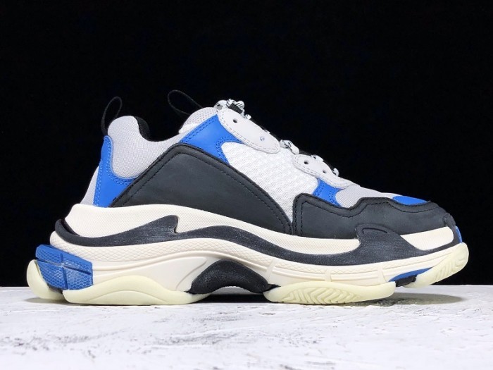Balen TRIPLE S TRAINERS CLEAR SOLE B;ACK BLUE  WHITE   541624  W09OH  1007