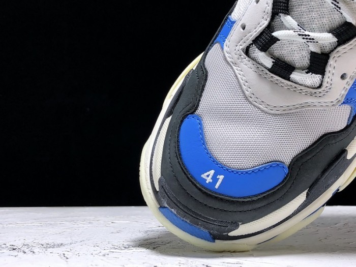 Balen TRIPLE S TRAINERS CLEAR SOLE B;ACK BLUE  WHITE   541624  W09OH  1007