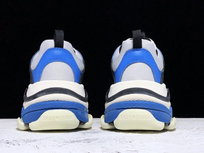 Balen TRIPLE S TRAINERS CLEAR SOLE B;ACK BLUE  WHITE   541624  W09OH  1007