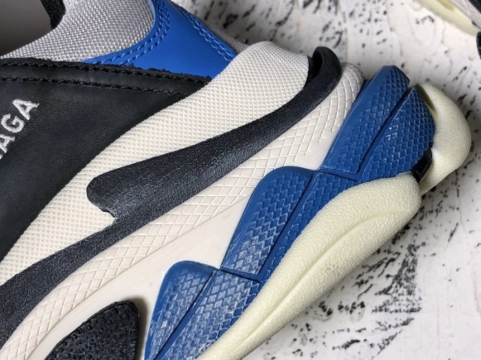 Balen TRIPLE S TRAINERS CLEAR SOLE B;ACK BLUE  WHITE   541624  W09OH  1007