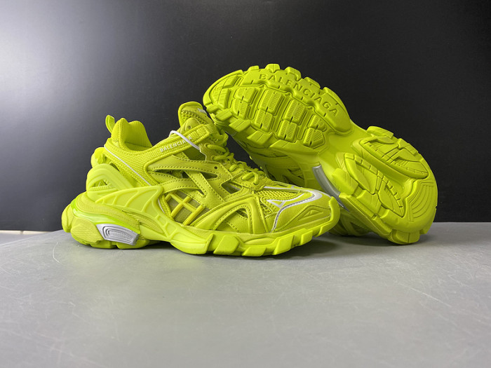 Balen Track 2 Sneakers"Tennis Green/White/Grey" 568615 W2GN5 5818
