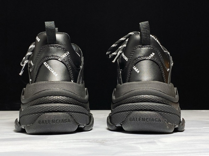 Balen TRIPLE S TRAINERS BLACK LETTERS  541624 W09O1 9013