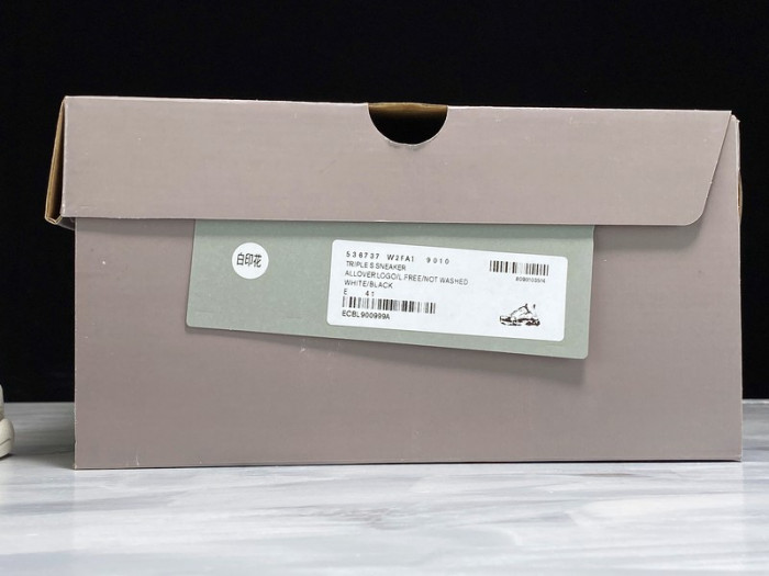 Balen TRIPLE S TRAINERS WHITE  LETTERS  541624 W09O1 8013